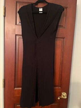 Black V-Neck swim coverup